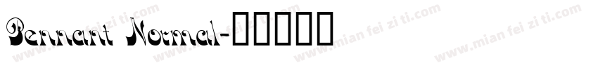 Pennant Normal字体转换